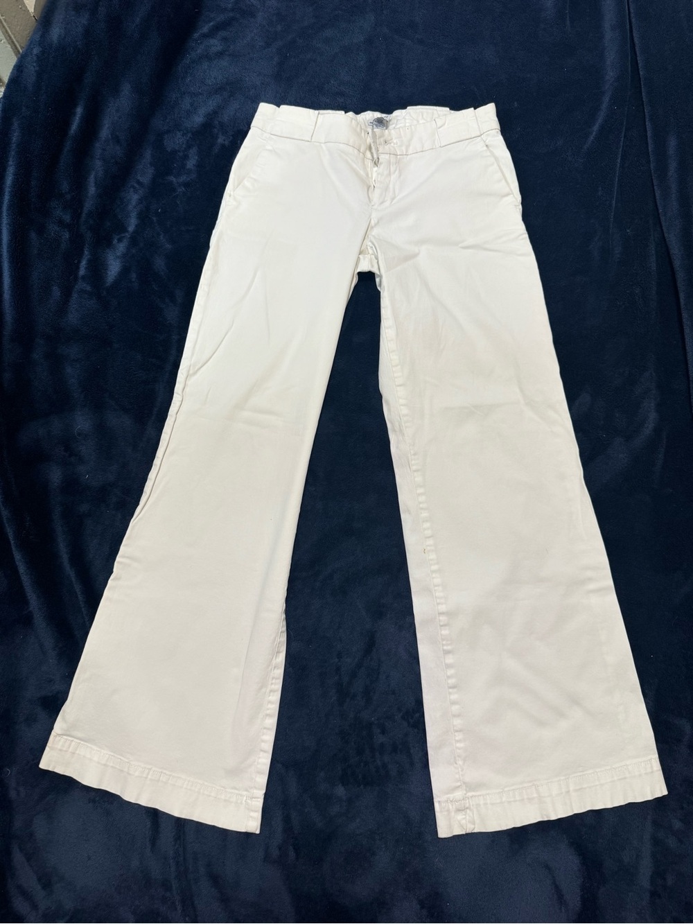 GAP White Wide-Leg Jeans - Flared High-Rise
